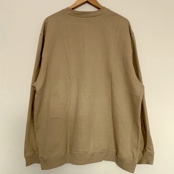 GAP Fall Winter Casual Basics Crew Neck Long Sleeve Pullover Sweater in Tan (XL) - Picture 2 of 3